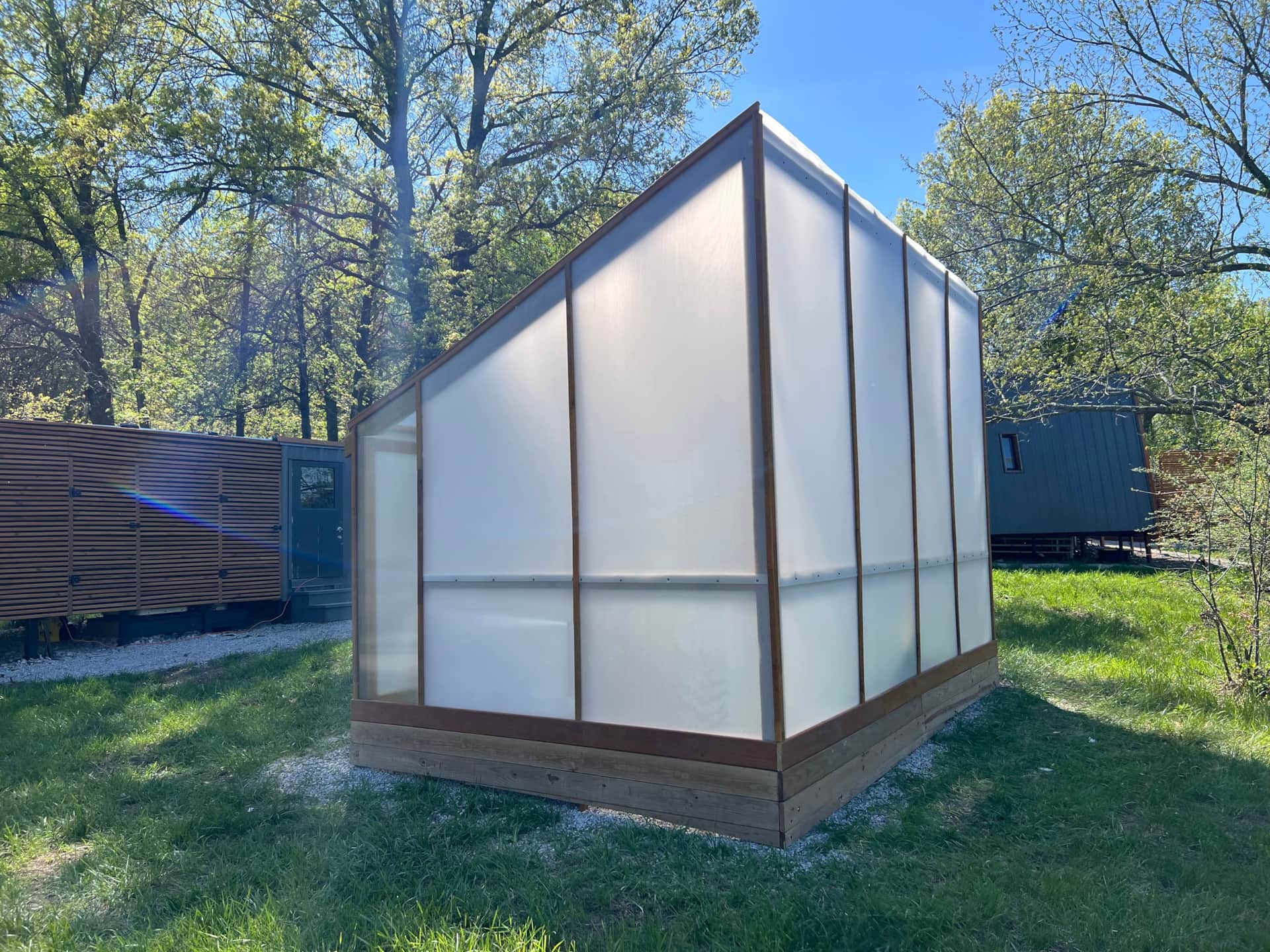 Greenhouse with additional solar array